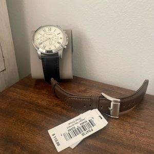 Men’s Fossil watch with multiple bands